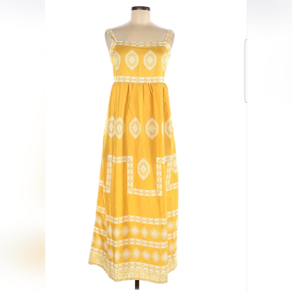 MISSLOOK Yellow Patterned Maxi Dress